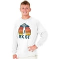 thumbnail image 1 of Aliens Exist UFO Beam Cool Believers Long Sleeve TShirt Men Women Brisco Brands L, 1 of 6