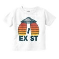 thumbnail image 1 of Aliens Exist UFO Beam Cool Believers Toddler Boy Girl T Shirt Infant Toddler Brisco Brands 12M, 1 of 6