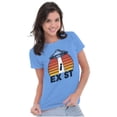 thumbnail image 1 of Aliens Exist UFO Beam Cool Believers Women's T Shirt Ladies Tee Brisco Brands 2X, 1 of 6