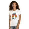 thumbnail image 1 of Aliens Exist UFO Beam Cool Believers Womens Slim Fit Graphic Tee Brisco Brands M, 1 of 5