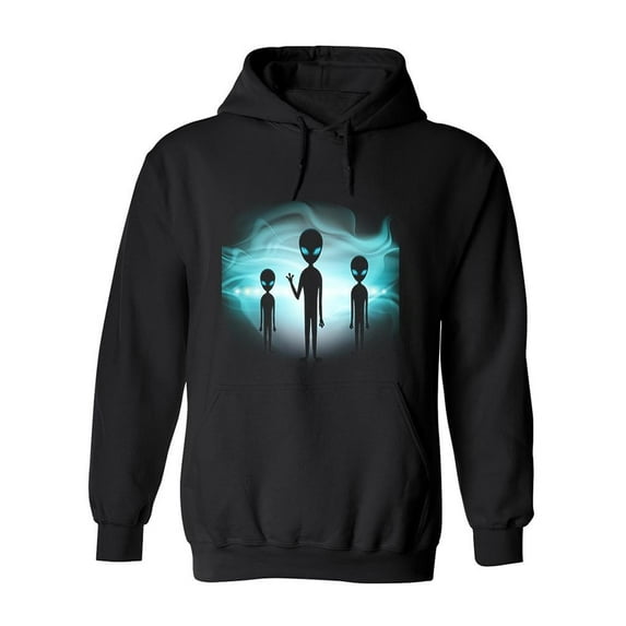 Aliens In The Fog Hoodie Men -Image by Shutterstock, Male Medium