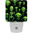 thumbnail image 1 of Aliens LED Square Night Lights - Energy Efficient and Contemporary Design - for Bedrooms and Hallways - Includes Sensor with Auto on/Off - Easy Installation, 1 of 6