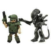 سلسلة الأجانب Minimates 2 Pvt. كرو ومهاجمة المحارب الأجنبي 2 -حزمة