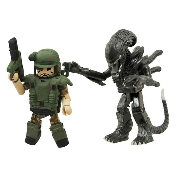Aliens Minimates Series 2 Pvt. Crowe & Attacking Warrior Alien 2-Pack