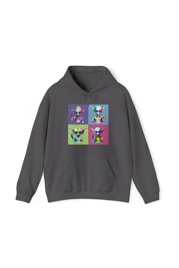 Aliens Peace Sign Sweatshirt, Peace Alien Shirt, ET Alien UFO Lover's Shirt