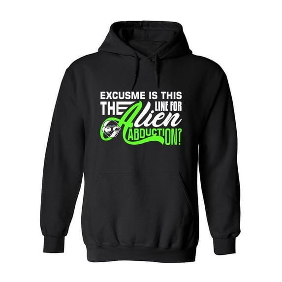 Aliens Quote Design Hoodie Men -Image by Shutterstock, Male x-Large