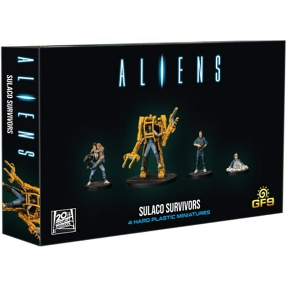 Aliens: Sulaco Survivors RPG Unpainted Miniatures, 4 Pieces