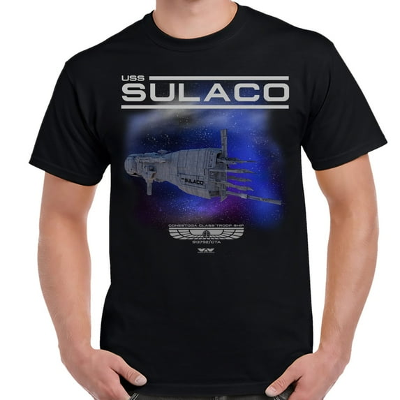 Aliens USS Sulaco In Space Shirt-XXL