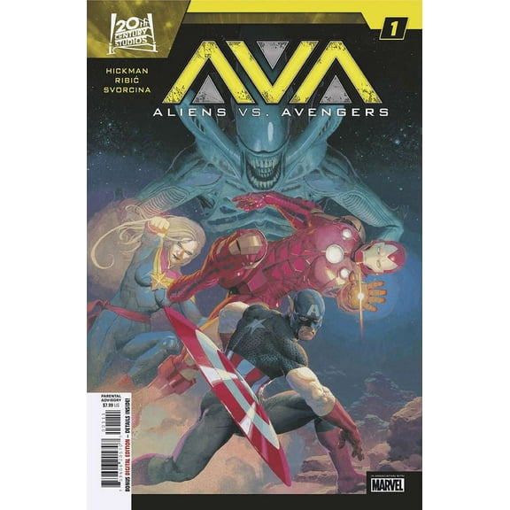 Aliens Vs. Avengers #1 VF ; Marvel Comic Book