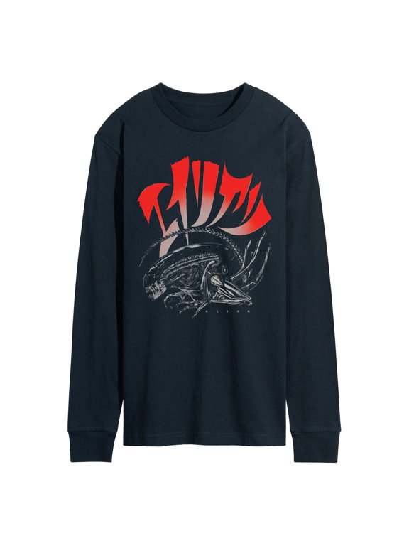 s - Xenomorph Men's Long Sleeve Graphic T-Shirt