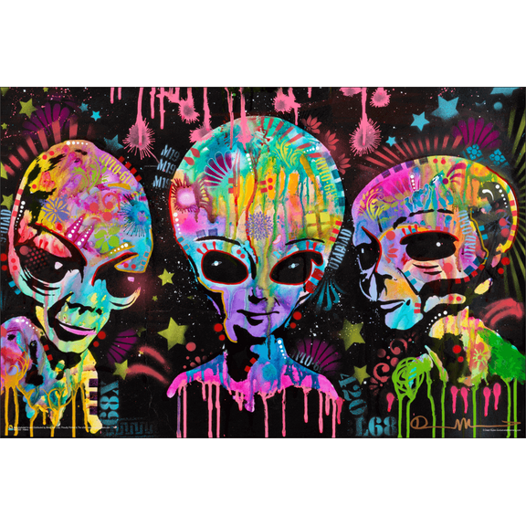 Aliens by Dean Russo Poster - 36.5" x 24.5" Laminated
