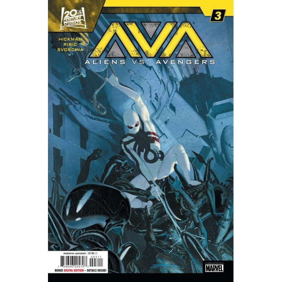 Aliens vs. Avengers #3 VF ; Marvel Comic Book