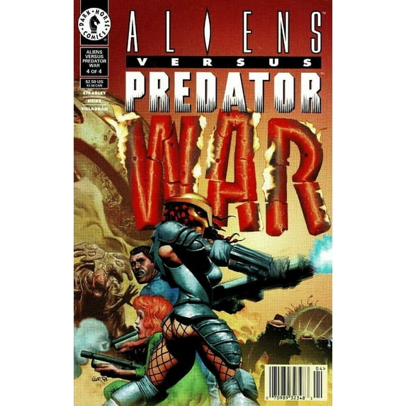 Aliens vs. Predator: War #4 (Newsstand) VF ; Dark Horse Comic Book