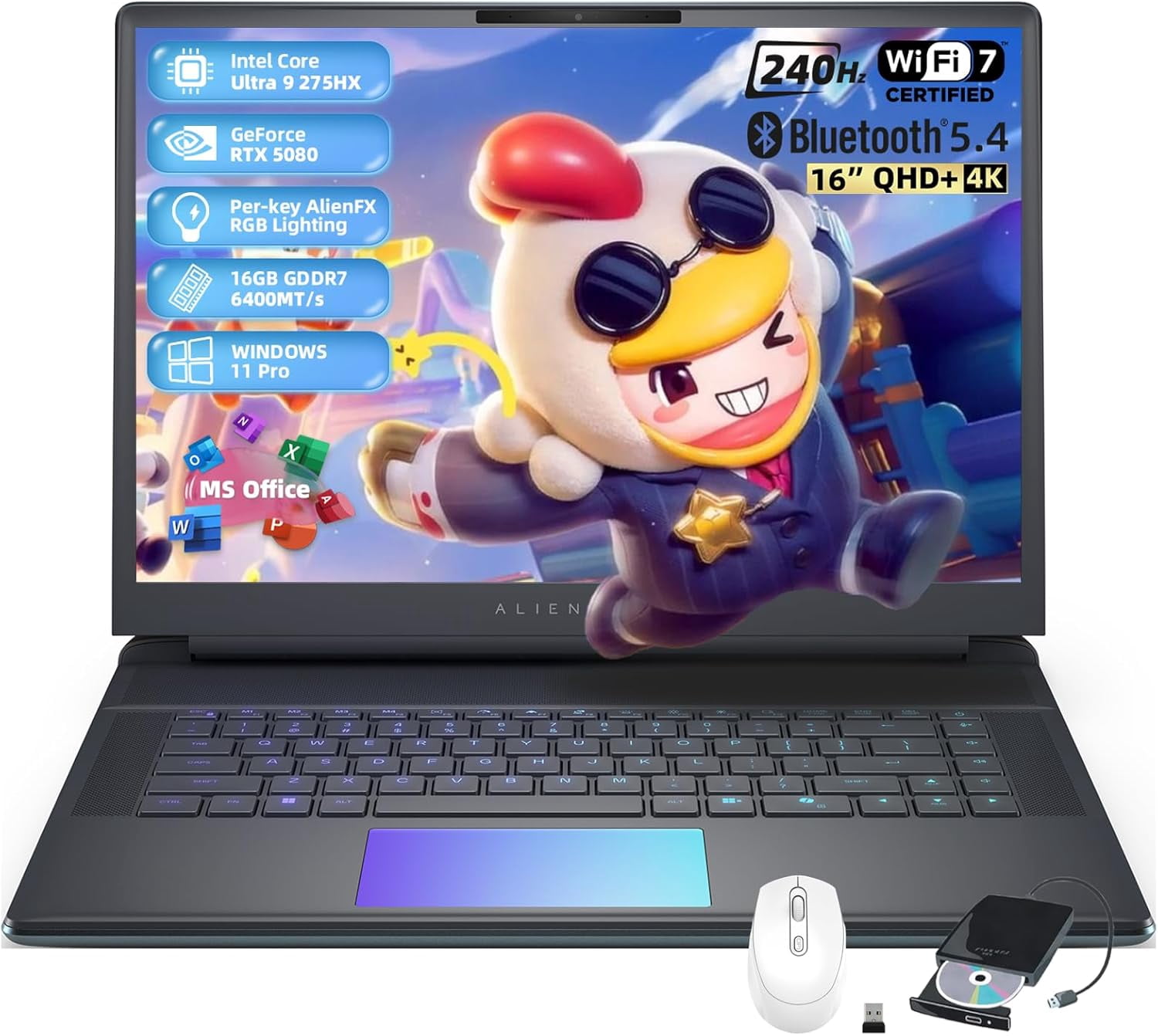 Alienware 16 Area-51 Gaming Laptop - Intel Core Ultra 9 275HX(24-Core ...