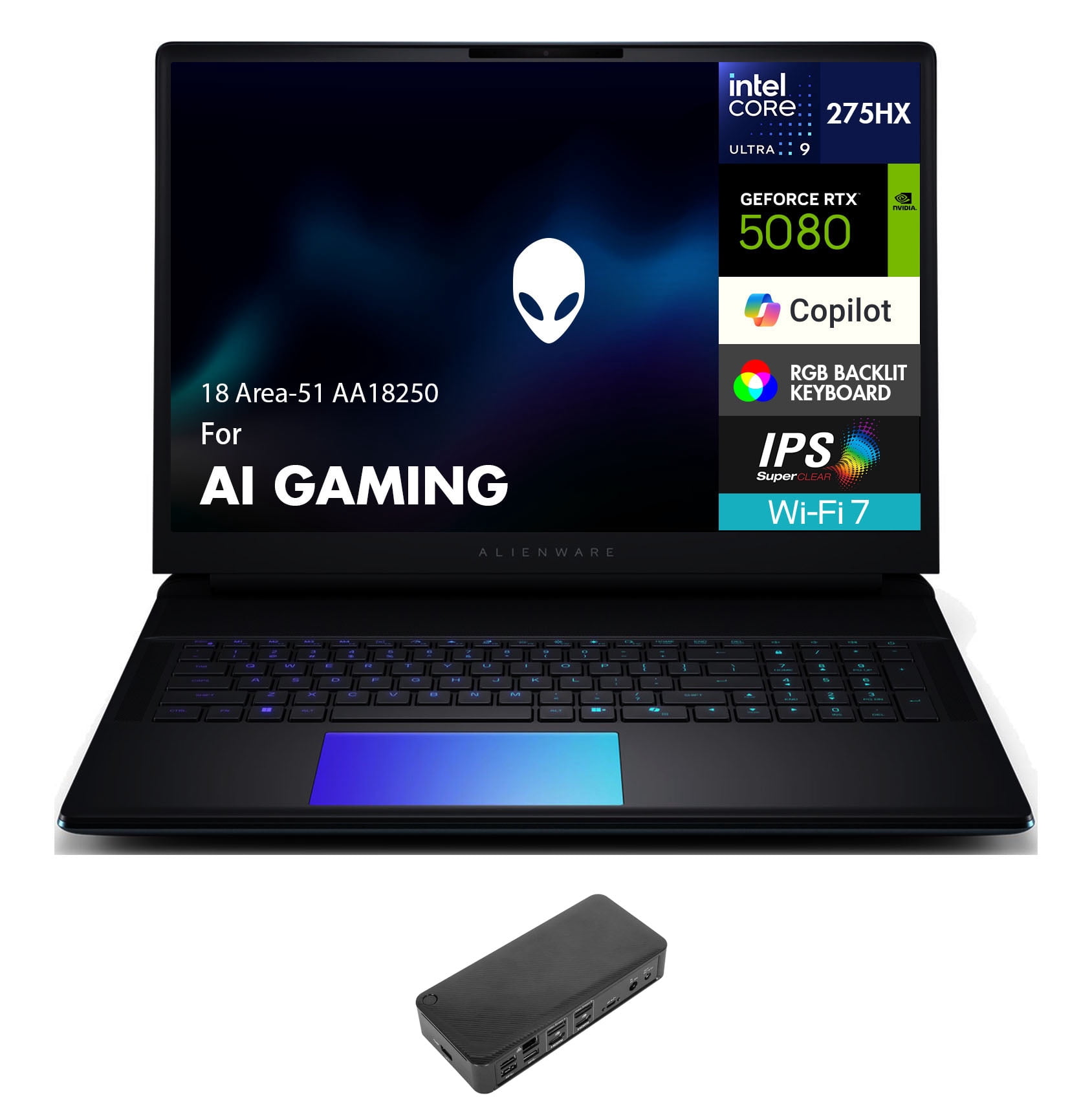 Alienware 18 Area-51 AA18250 AI Gaming Laptop 18in WQXGA (Intel