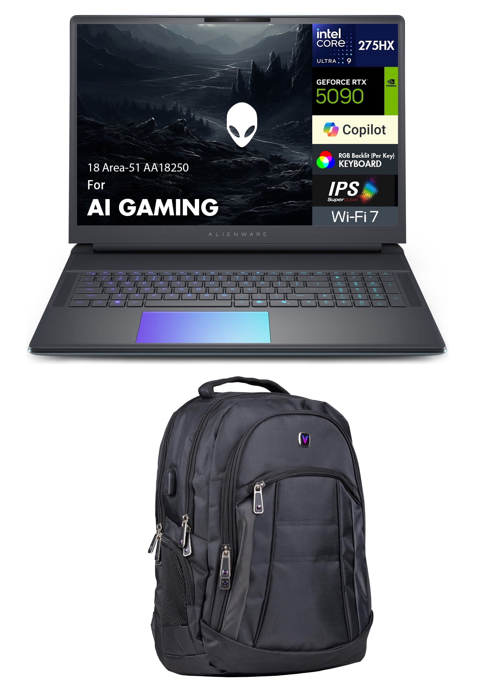 Alienware 18 Area-51 AA18250 AI Gaming Laptop 18in WQXGA (Intel 