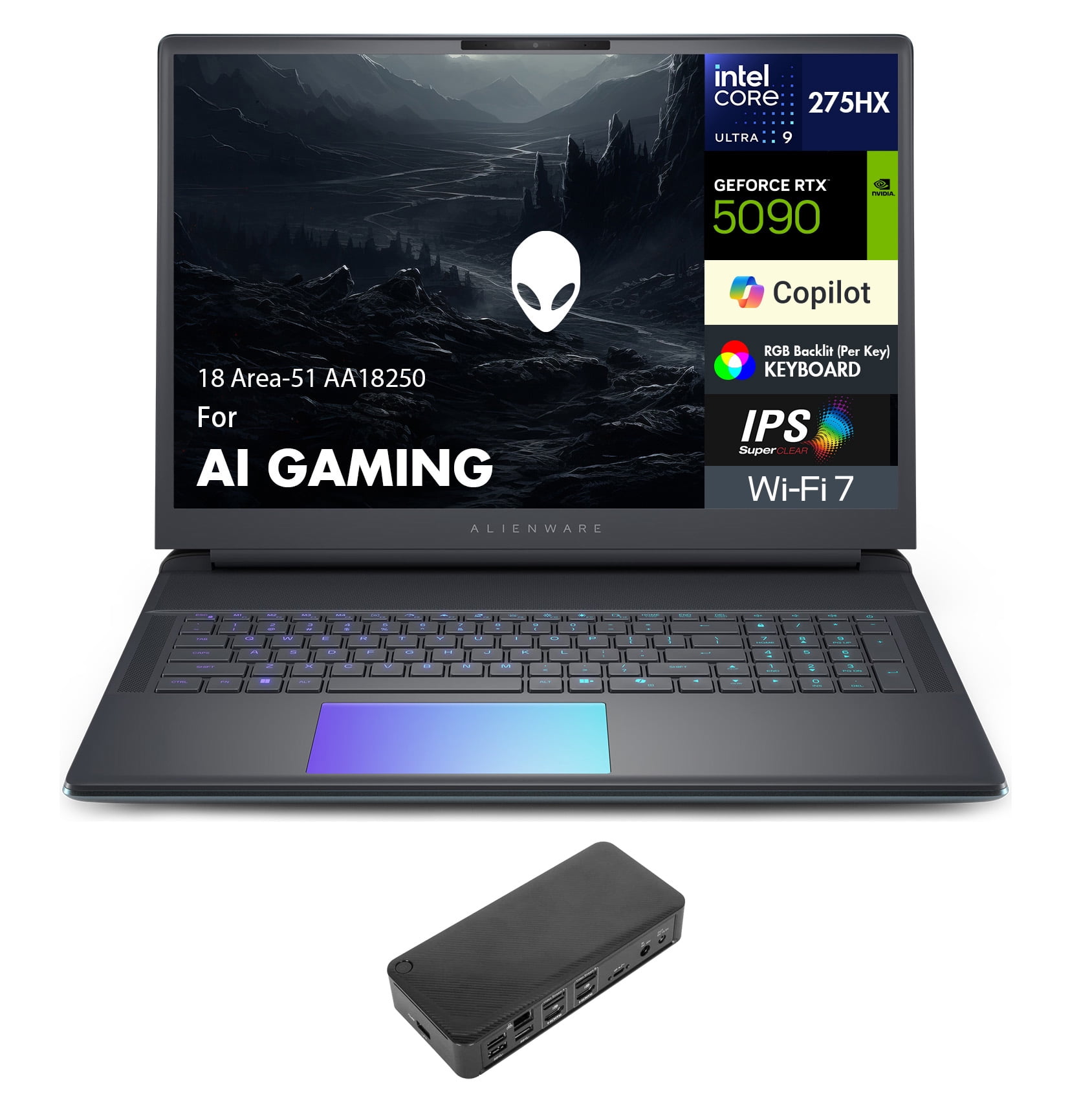 Alienware 18 Area-51 AA18250 AI Gaming Laptop 18in WQXGA (Intel 