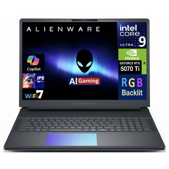 Alienware 18 Area-51 AI Gaming Laptop 18in 120Hz IPS WQXGA Display ...
