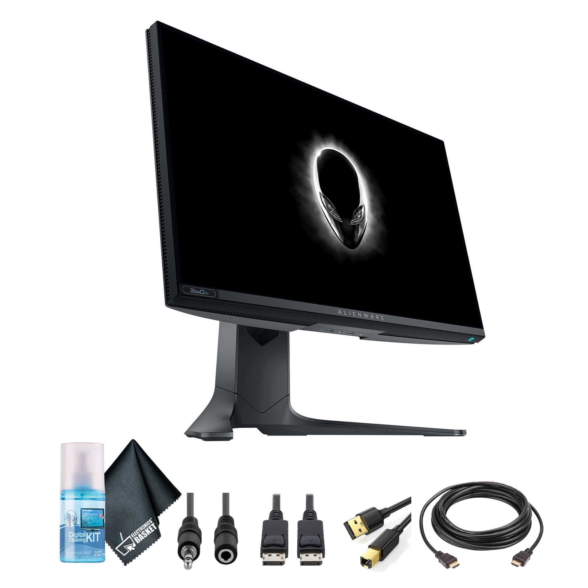 Alienware AW2521H 25 inch 360Hz FHD 1920 x 1080 PC Gaming Monitor with  G-Sync Bundle with 2x 6FT Universal 4K HDMI 2.0 Cable, Universal Screen  Cleaner and 6-Outlet Surge Adapter 