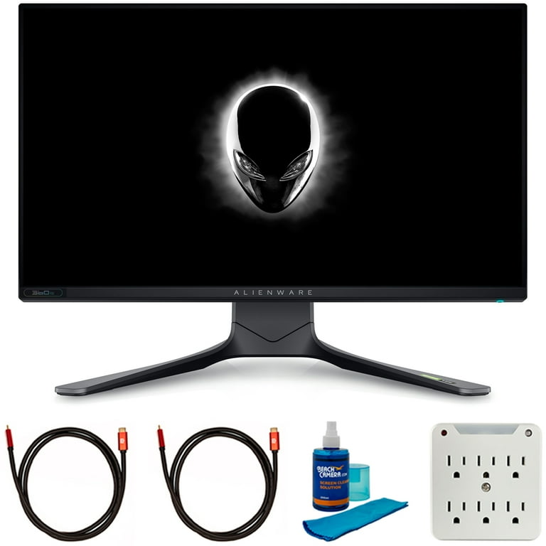 Alienware AW2521H 25 inch 360Hz FHD 1920 x 1080 PC Gaming Monitor with  G-Sync Bundle with 2x 6FT Universal 4K HDMI 2.0 Cable, Universal Screen  Cleaner and 6-Outlet Surge Adapter 