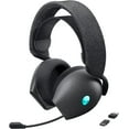 thumbnail image 1 of Alienware AW720H Dual-Mode Wireless Gaming Headset - Dolby Atmos Spatial Sound, Wireless 2.4 GHz, 3.5mm Connector Cable, In-line Controls, Integrated Microphone, Unidirectional - Dark Side of the Moon, 1 of 8