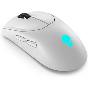 Alienware AW720M Tri-Mode Wireless Gaming Mouse 2.4GHz Wireless, Bluetooth 5.1 DPI, 8-Fully Programmable Buttons, Magnetic Snap Charging Adapter USB-A to USB-C Cable (Lunar Light)