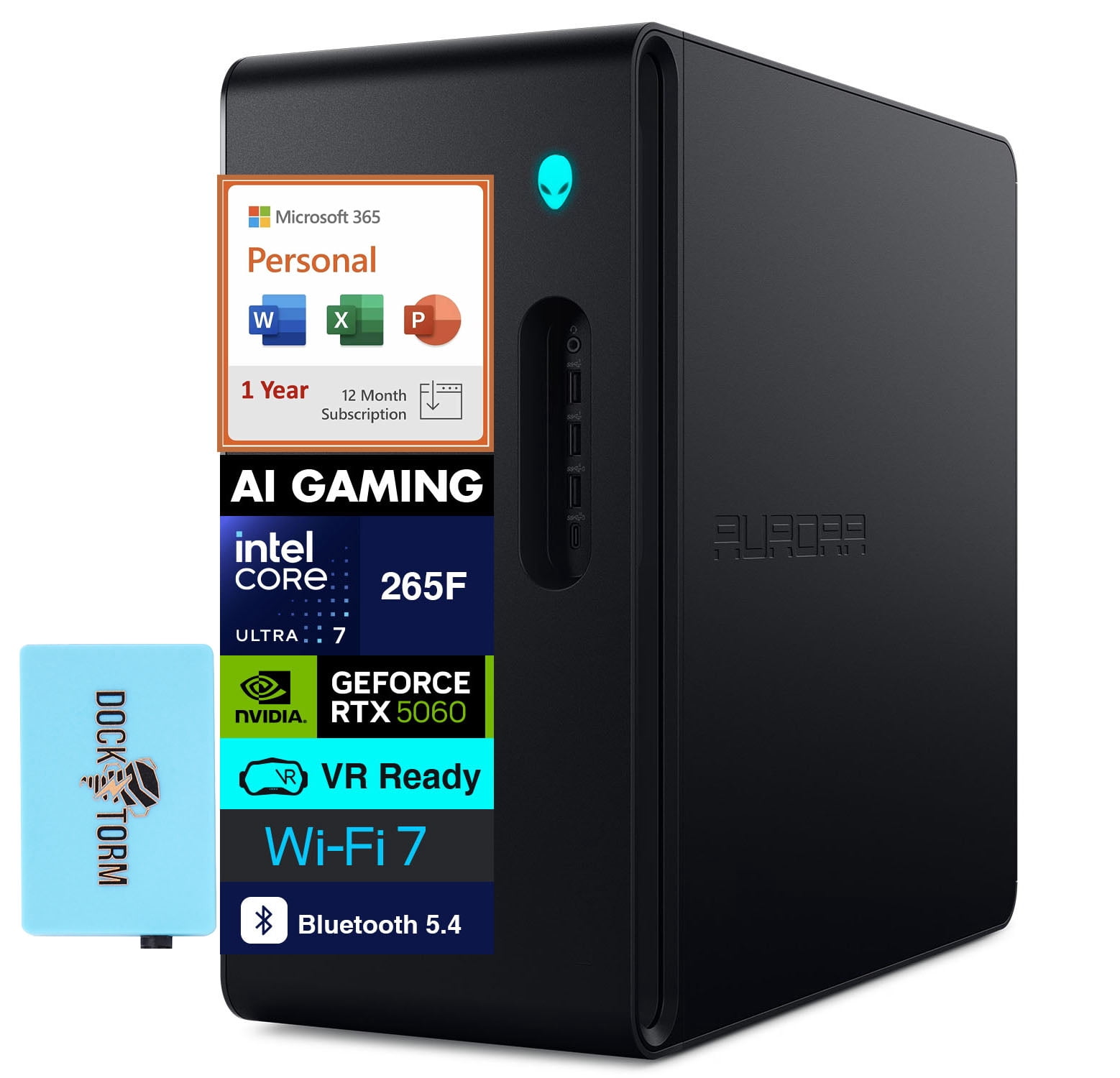 Alienware Aurora ACT1250 AI Gaming Desktop PC (Intel Ultra 7 265F ...