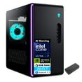 thumbnail image 1 of Alienware Aurora AI Gaming Desktop PC (Intel Ultra 7 265F, GeForce RTX 5060 Ti 8GB GDDR7, 32GB DDR5, 256GB PCIe SSD + 1TB HDD, Win 11 Home) w/USB-C Dock, 1 of 7