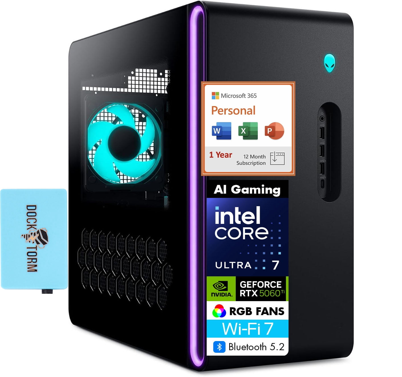 Alienware Aurora AI Gaming Desktop PC (Intel Ultra 7 265F, GeForce RTX ...