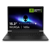 Alienware 15.3 WUXGA 165Hz Gaming Laptop, AMD Ryzen 5 220, NVIDIA GeForce RTX 4050 GDDR6, 16GB DDR5, 512GB SSD, Black, DA15265