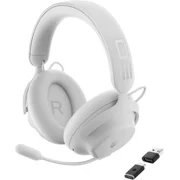 Alienware Pro Wireless Gaming Headset - Wired/Wireless, Bluetooth 5.3, 15 Minute Fast Charging, Audio Output 20 Hz, Battery Talk Time ANC on Up to 24 Hrs Bluetooth, Lunar Light