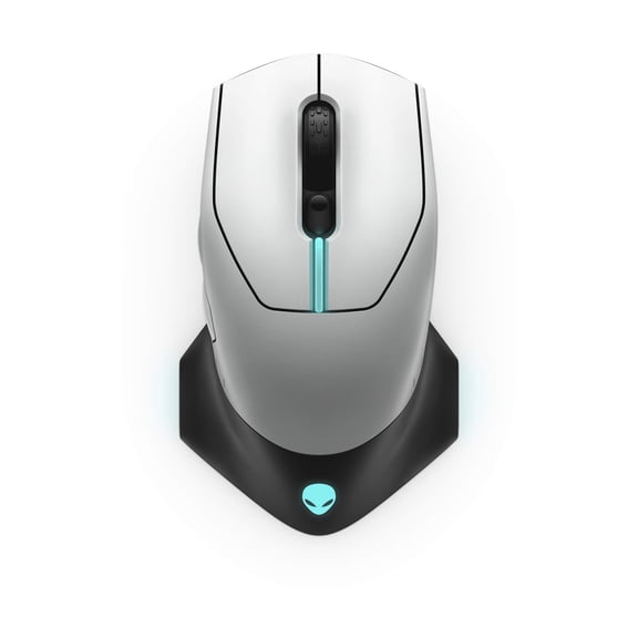 Alienware Wired/Wireless Gaming Mouse 610M-Light, Lunar Light C28