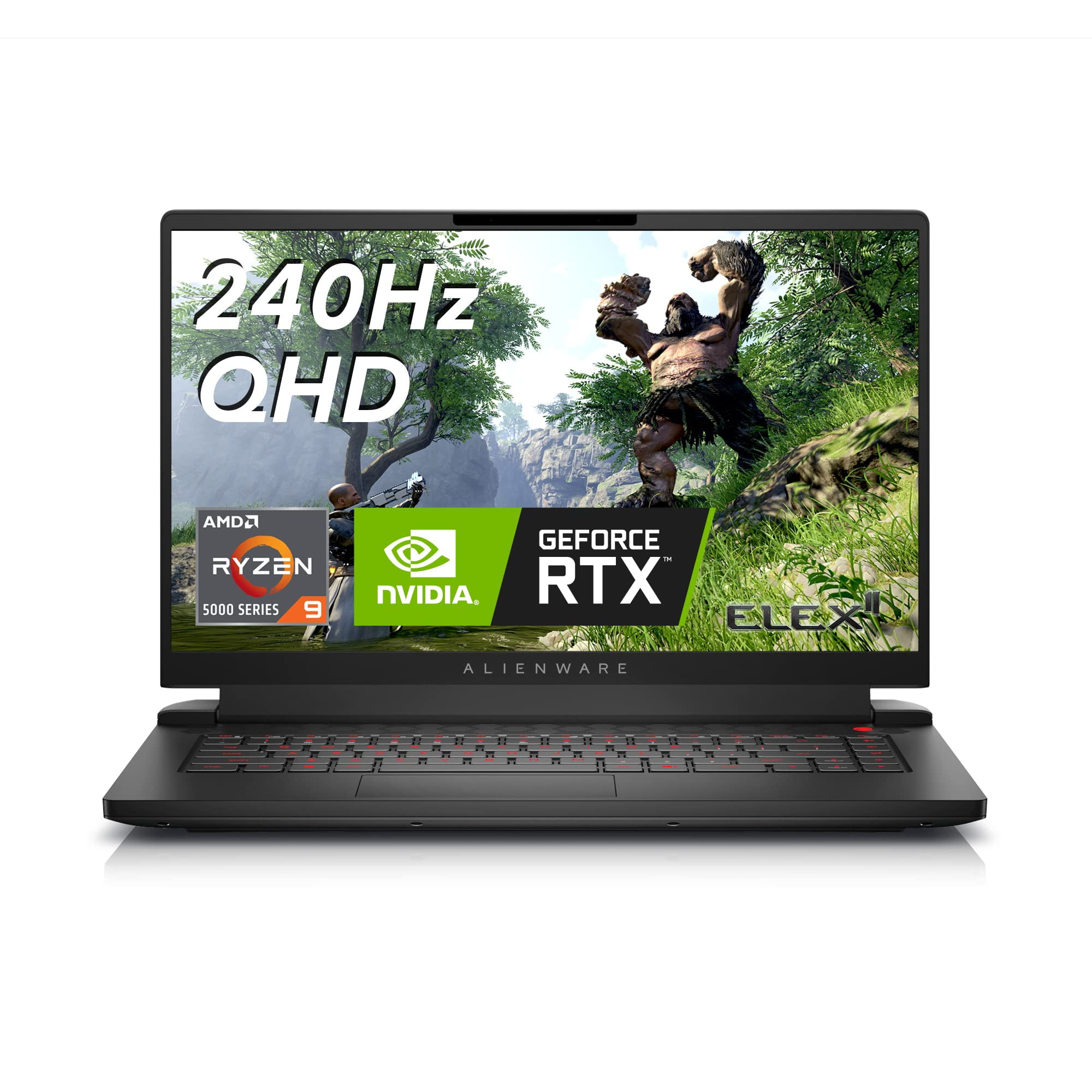 Alienware m15 R7 AMD 15.6" Gaming Laptop - QHD (2560x1440) 240Hz, AMD Ryzen 9 6900HX, 32GB DDR5, 1TB SSD, RTX 3070Ti, HDMI, Wifi, Webcam, Windows 11, 1-Year Premium + 6-Months Migrate Services - Black