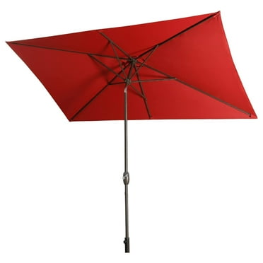 Alieon 10FT × 6.5FT Outdoor Patio Umbrellas for Inside of Pool, Outdoor Market Umbrella with Push Button Tilt and Crank for Garden, Lawn, Backyard, Deck and Beach