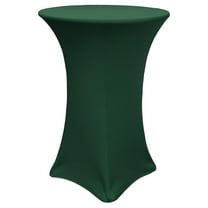 Alieon - 30" D x 42" H Highboy Cocktail Round Stretch Spandex Table Cover - Green, Fitted Elastic Tablecloth for Round Tables, Outdoor Party DJ Tradeshow Banquet Vendor Wedding