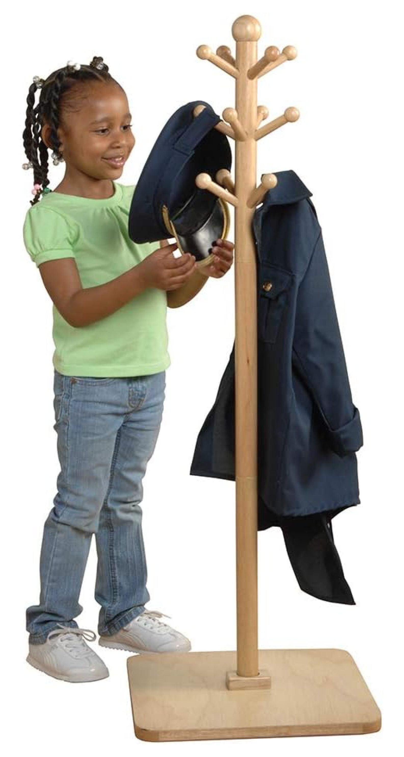 Alieon MTC 311 E Z Reach Wooden Classroom Clothes Tree Hanger for Kids Walmart