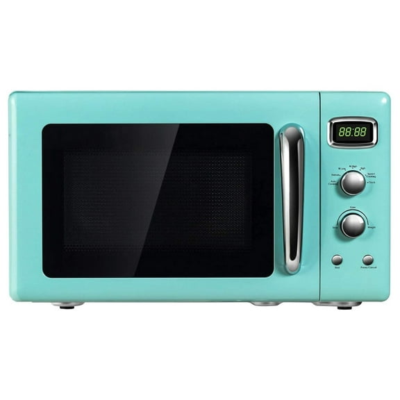 Alieon Microwave, 900W/0.9Cu.Ft, Small Countertop Microwave w/Defrost & Auto Cooking, LED Display, Pull Handle, Easy Clean Stainless Steel Interior, Child Lock, ETL Certification, Microwave Oven