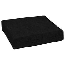 Alieon Outdoor Deep Seat Bottom Cushion, 24 x 24, Rain-Proof, Fade Resistant 24 x 24, Black Leala
