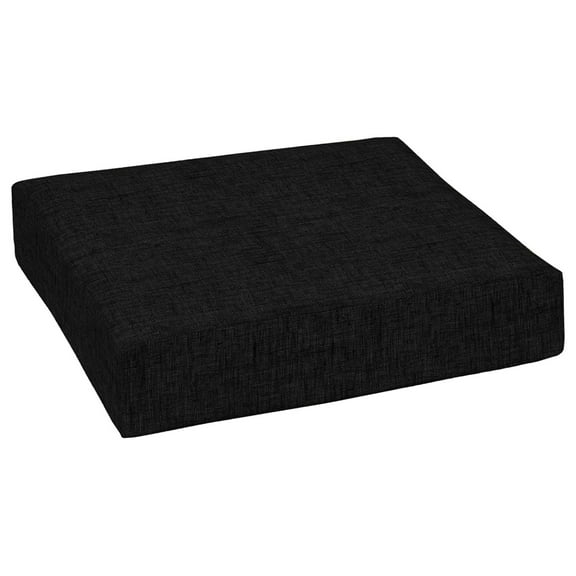Alieon Outdoor Deep Seat Bottom Cushion, 24 x 24, Rain-Proof, Fade Resistant 24 x 24, Black Leala