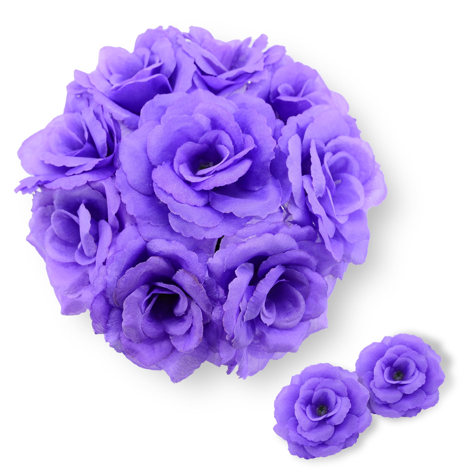 20 Count Roses Alifemap Artificial 1.58 in Purple Roses 20 Count Bouquet - Walmart.com