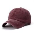 thumbnail image 1 of Aligament Baseball Hat Boys, Kids Girls Distressed Washed Adjustable Caps for Youth 3-10 Years, Red, 1 of 6
