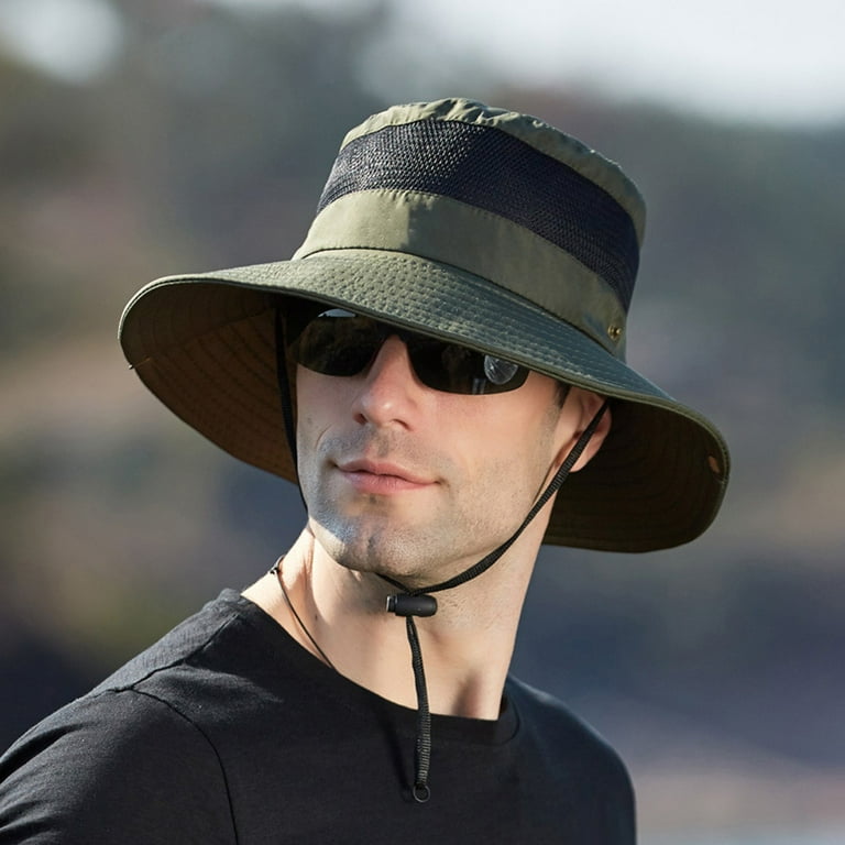 Aligament Men's Sun Protection Floppy Visor Bucket Hat