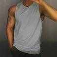 thumbnail image 1 of Aligament Tank Tops Men Sweatshirt Men's Summer Solid Color Vest Fashion Casual Vintage Wash Sleeveless T Shirt Top Mens Undershirts For Shirts ,Gray, 1 of 3