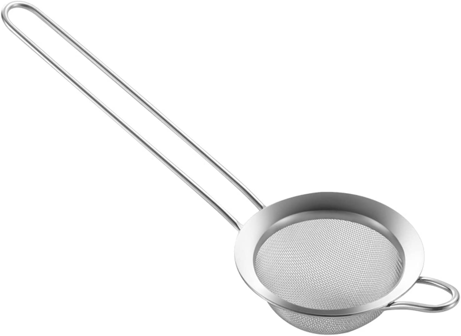 LiveFresh Fine Mesh Stainless Steel Mini Tea Strainer with Non Slip Handle  - 3 inch - Ideal Size for Straining Teas and Cocktails or Sifting Flour,  Sugar, Spices, and Herbs 