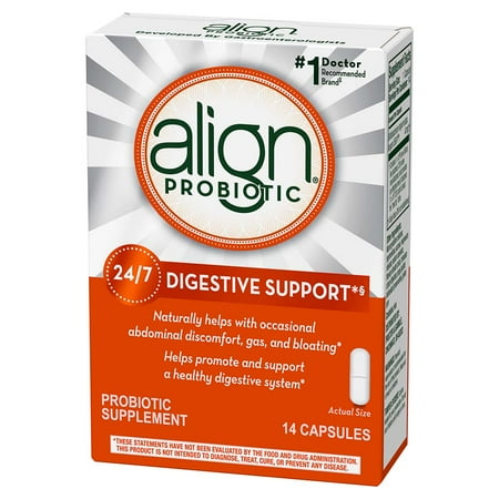 Align 24/7 Digestive Support Probiotic Supplement 14 Capsules