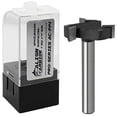 thumbnail image 1 of Align Carbide, CNC Spoilboard Surfacing, Slab Flattening Router Bit, 3 Wing, 1 inch Cutting Diameter, 1/4 inch Shank, CNC Router Pro-Series., 1 of 2