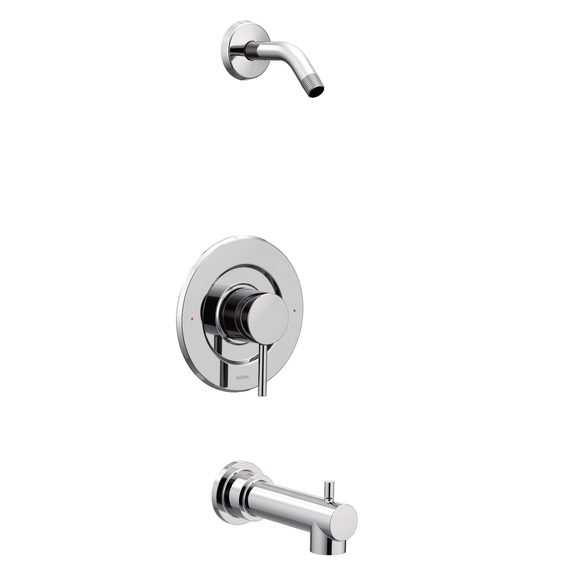 Chrome Wall Mounted Tub and Shower Trim Kit