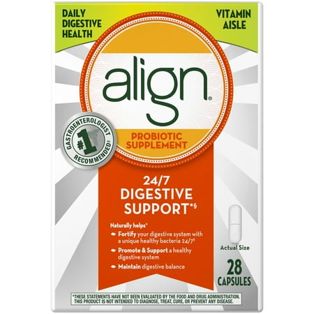 Align Probiotic Daily Digestive Health Supplement Capsules, 28 Ct