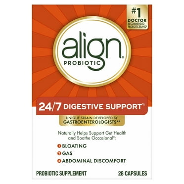 Align Probiotic Capsules, Daily Probiotic Supplement for Digestive Health, 28 Count