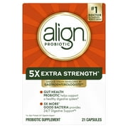 Align Probiotic Capsules, Extra Strength Daily Probiotic Supplement for Digestive Health, 21 Count